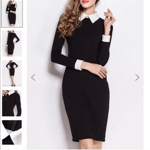 Lauren Ralph Lauren knit dress with white collar
